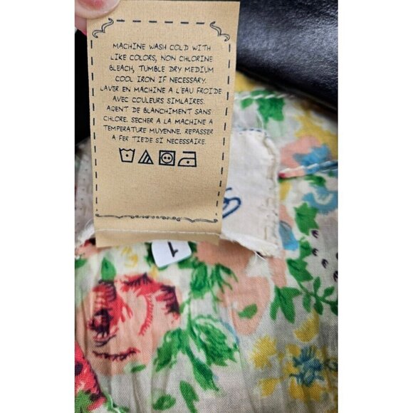 New Stitch's Floral Western Shirt Womens M Snap Front The Rodeo Cotton - Picture 6 of 7